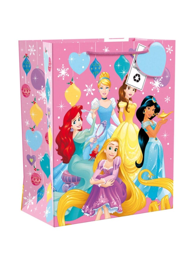 Disney Princess Merry Christmas Large Gift Bag (27 x 14 x 33 cm)